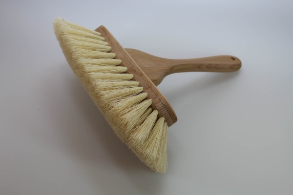 Badewannenbürste / Agave natur mit schrägem Griff, geölt